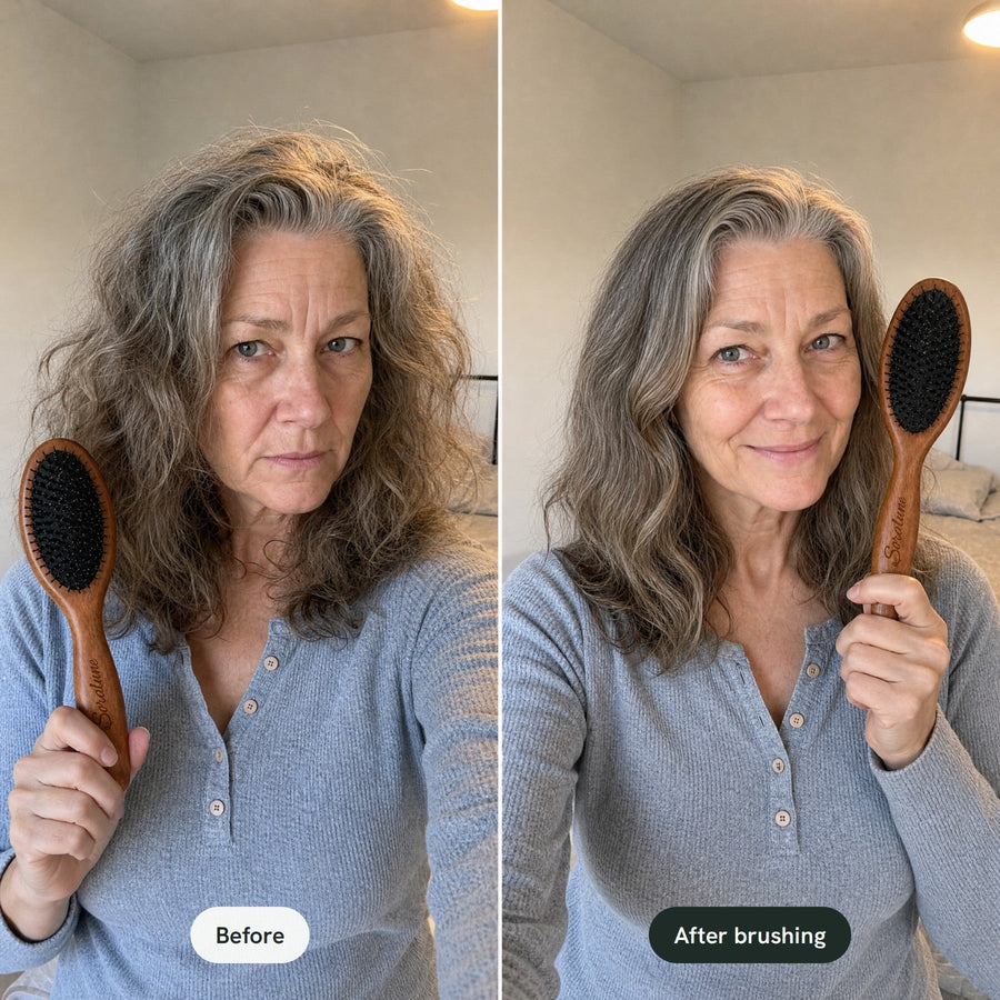 Live: before/after tangles, selfie