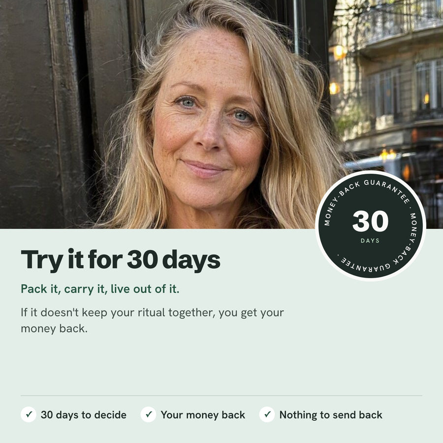 Risk reversal: 30 days, money back